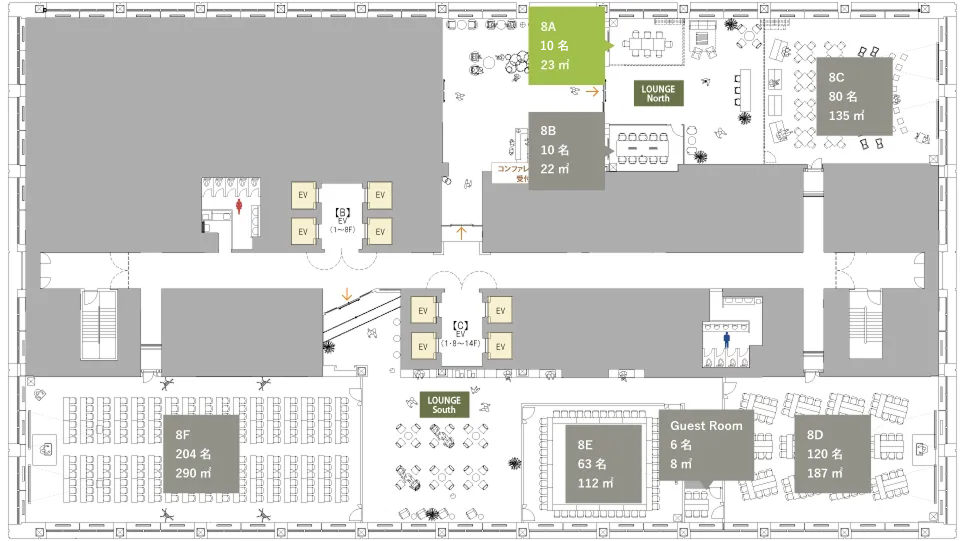 部屋の位置情報の図